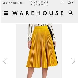 Calvin Klein 205W39NYC pleated skirt.
